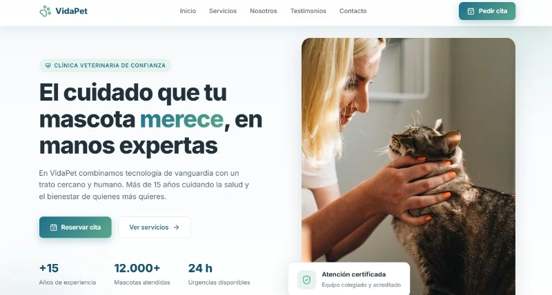 Vida Pet Veterinaria — proyecto Aura Labs